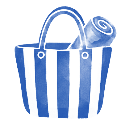 hotel gardenia lago services beach bag